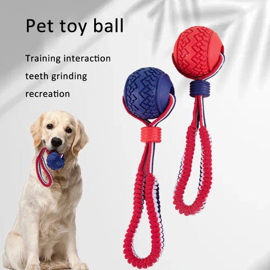 Juguete Interactivo para Perros con Pelota y Cuerda